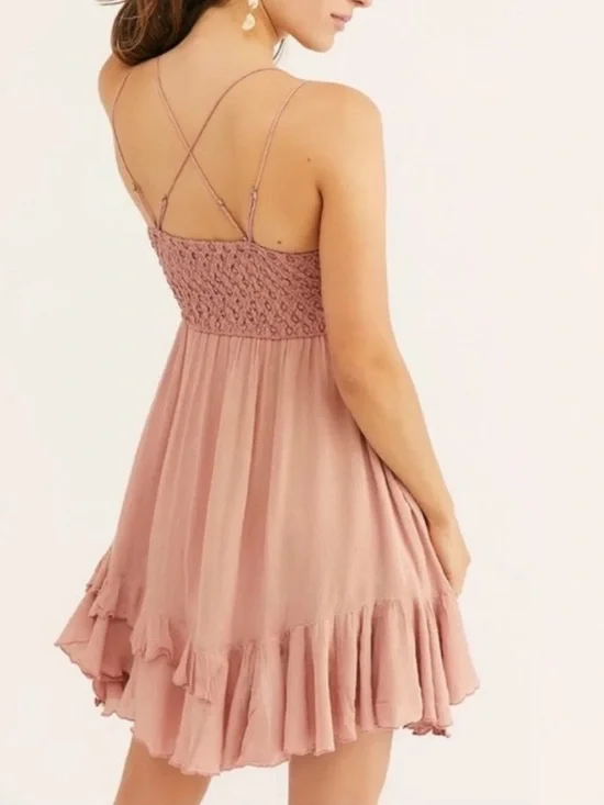 Free People adella Rose Babydoll Dress size M - Picture 2 of 9